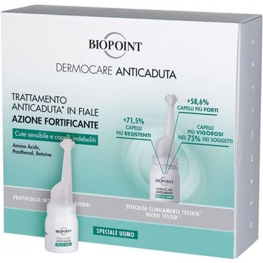 Biopoint dermocare trattamento uomo anticaduta capelli 20 fiale