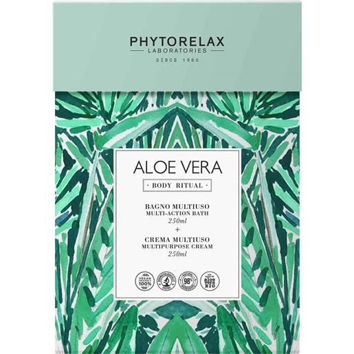 Phytorelax aloe vera body ritual bagno multiuso + crema corpo 2x250ml