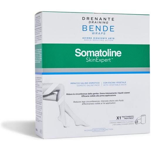 Somatoline skinexpert bende azione riducente urto starter kit bende gambe drenante escina vegetale 1 pezzo