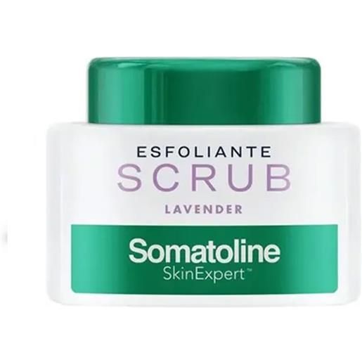 Somatoline skinexpert scrub lavander trattamento corpo esfoliante sale integrale 350g