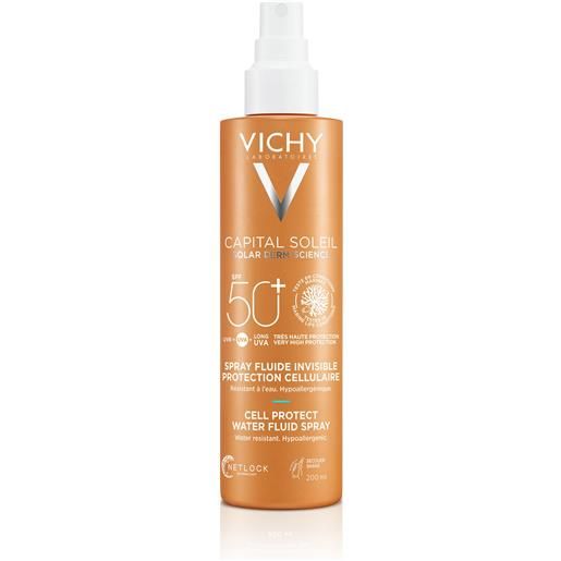 Vichy capital soleil cell protect fluido ultra leggero spray protezione alta spf 50 200ml