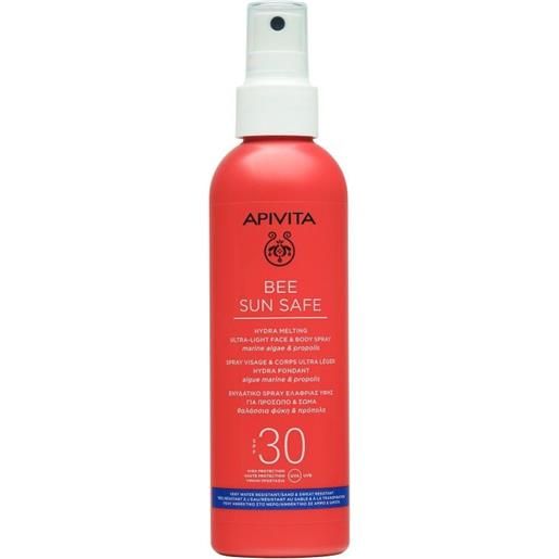 Apivita spray hydra melting viso e corpo ultra-leggero spf30 200ml