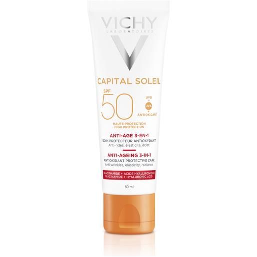 Vichy crema viso anti-età 3 in 1 abbronzatura intensa spf 50 50ml