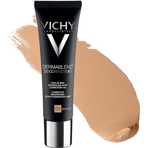 Vichy dermablend 3d fondotinta coprente per pelle grassa con imperfezioni tonalità 55 30ml