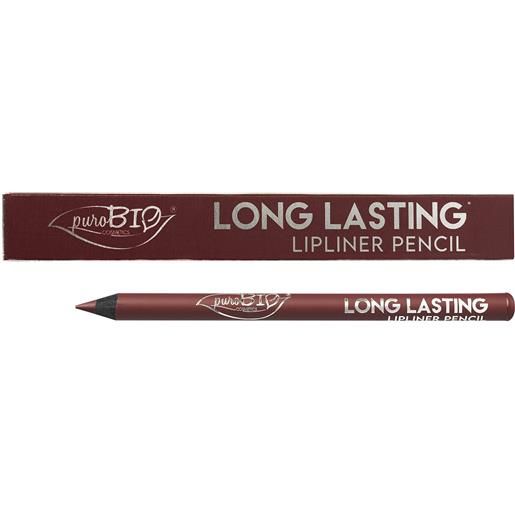Purobio cosmetics matita labbra long lasting 11l malva scuro