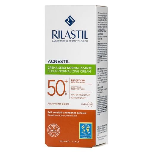 Rilastil sun system acnestil spf50+ crema solare 40ml