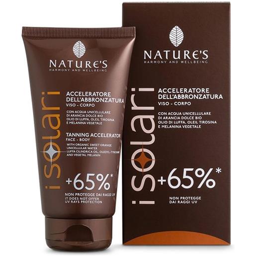 Nature's solari acceleratore abbronzatura +65% 150ml