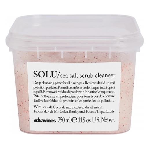 DAVINES essential haircare solu sea salt scrub cleanser 250ml