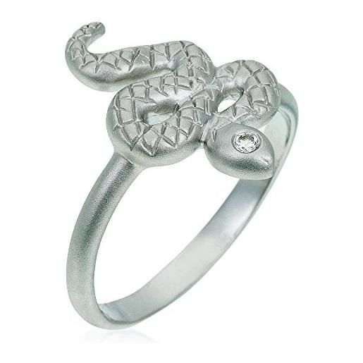 Orphelia - anello da donna in argento 925 rodiato, con zirconi bianchi taglio brillante, misura 50 (15,9) e argento, 52 (16.6), colore: argento, cod. Zr-3935/52