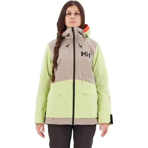 Helly Hansen powchaser 2.0 jacket beige, verde xs donna