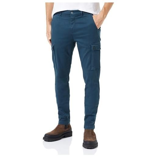Replay pantaloni cargo da uomo hyperflex con elasticità, grigio (medium grey 176), 34w / 34l