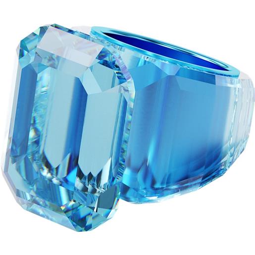 SWAROVSKI anello cocktail lucent azzurro, 58