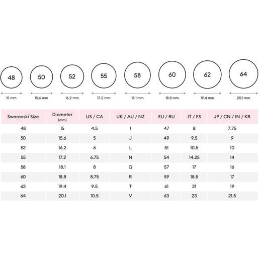 SWAROVSKI anello aperto millenia, taglio ottagonale verde, 55