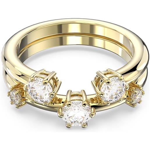 SWAROVSKI anello constella, set di 2 placcato oro giallo, 58