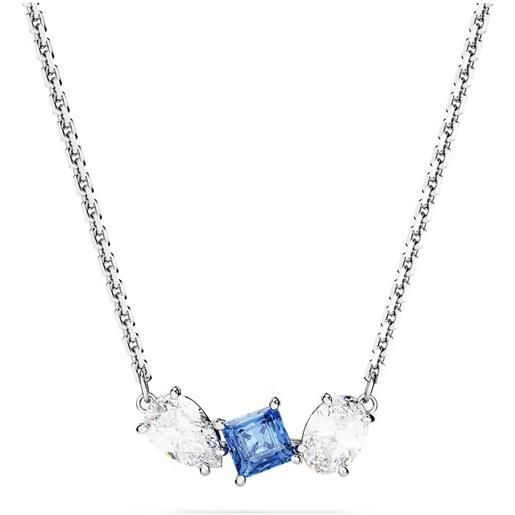 SWAROVSKI pendente mesmera, blu e bianco, placcatura rodio 5668276