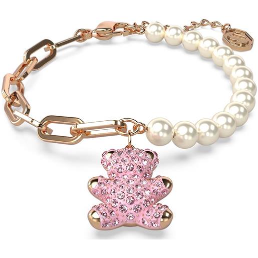 SWAROVSKI bracciale orso teddy, rosa, placcatura oro rosa 5669169