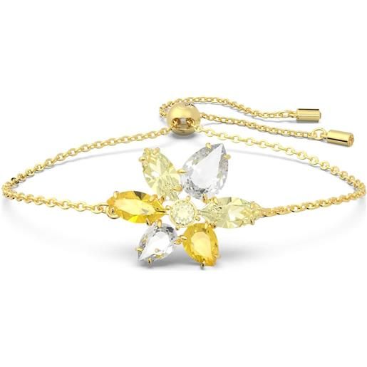 SWAROVSKI braccialetto fiore gema giallo