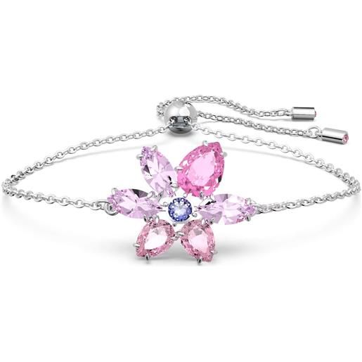 SWAROVSKI braccialetto fiore gema rosa