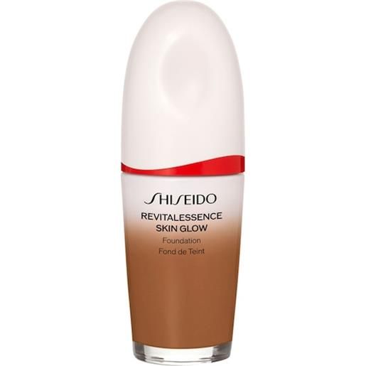 Shiseido face makeup foundation revitalessence skin glow foundation spf30 pa+++ 460 topaz