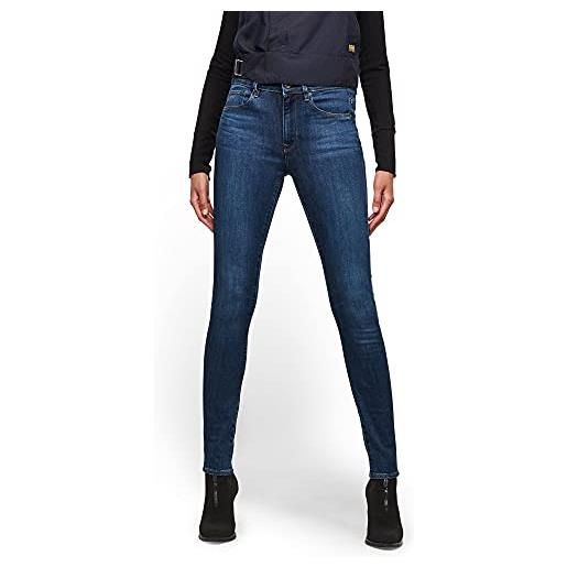 G-STAR RAW 3301 high skinny jeans, nero (worn in black moon d05175-d431-g108), 27w x 28l donna
