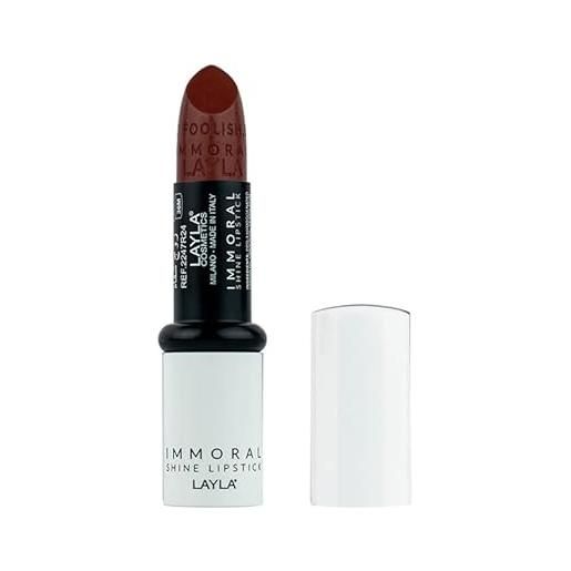 Layla immoral shine lipstick n. 31 tonka