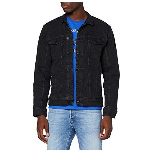 b BLEND 20710737 giacca di jeans, denim nero (200297), m uomo