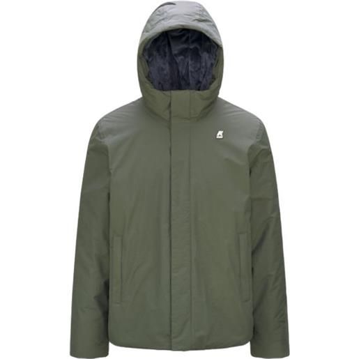 KWAY giacca jack ripstop prime uomo green b/blue a