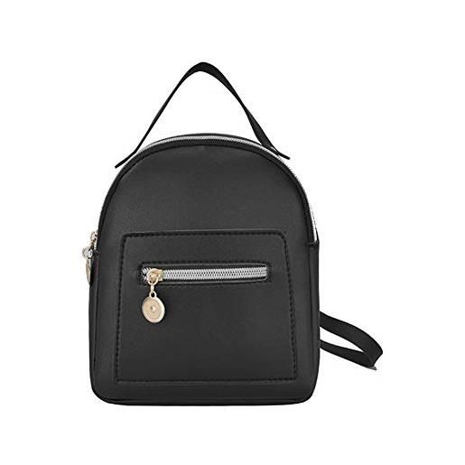 JAWSEU borsa zainetto donna zaino, mpermeabile zaino alla moda con tracolla daypack borse a mano backpack daypack per scuola viaggio lavoro, piccolo pelle pu daypack backpack
