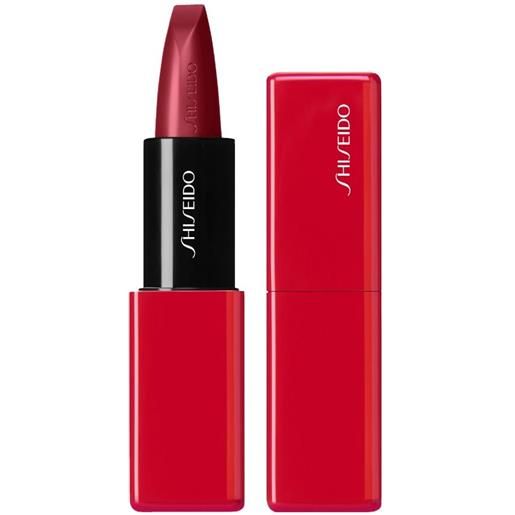 Shiseido techno. Satin gel lipstick 411 scarlet cluster