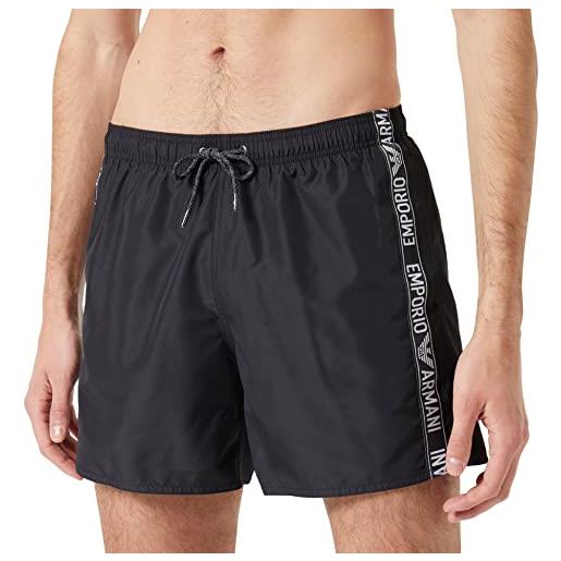 Emporio Armani swimwear Emporio Armani men's denim tape boxer short costume da bagno, black, 50 uomini