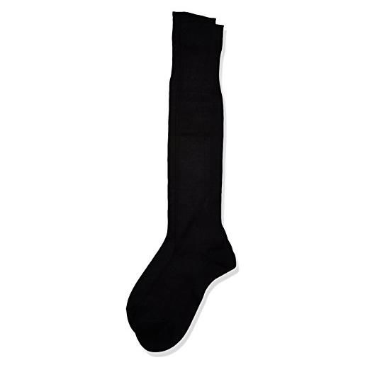Pompea scozia calze al ginocchio, nero (nero 0071), 42/43 (taglia produttore: 11/11.5) (pacco da 6) uomo