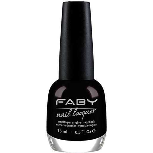 FABY nail lacquer smalto black is black