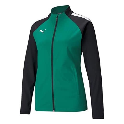 Puma 4063699453362 teamliga training jacket w maglione, l, pepper green/puma black
