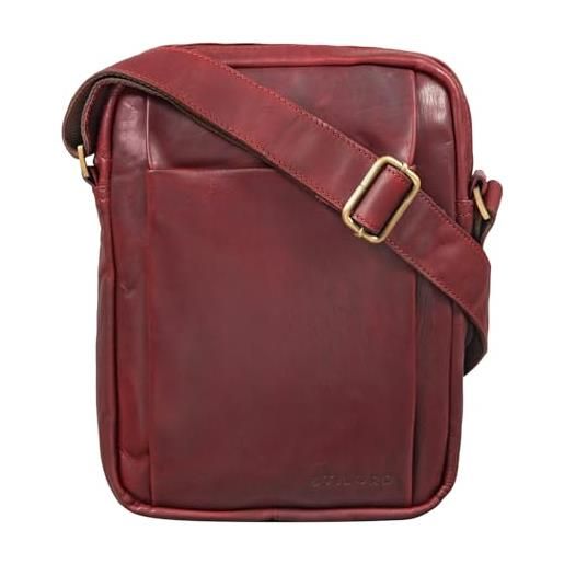 STILORD 'harry' borsello uomo tracolla in pelle borsa messenger piccola in cuoio vintage borsa tablet 10.1. Pollici, colore: rosso