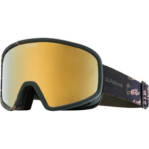 Quiksilver browdy cluxe ski goggles nero, oro cat3