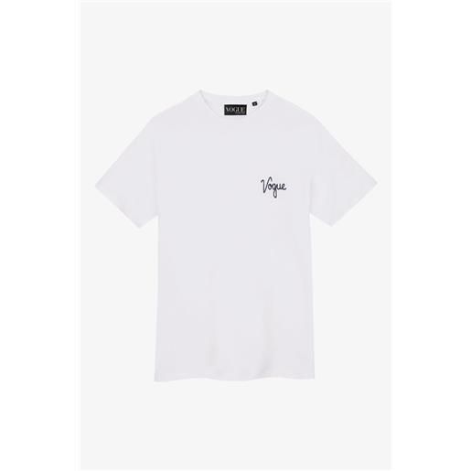 VOGUE Collection t-shirt vogue handcraft edition bianca con logo piccolo ricamato