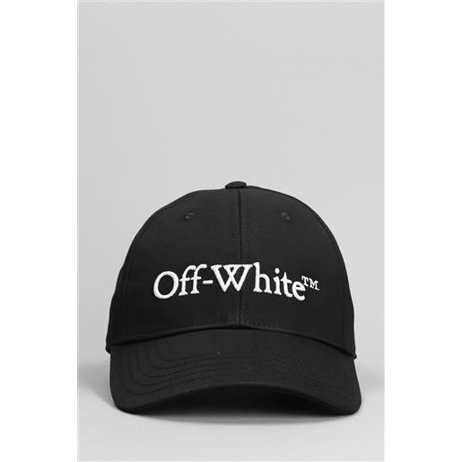 Off White cappello in cotone nero