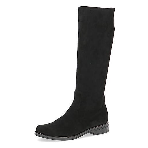 CAPRICE stivali alti da donna senza tacco al ginocchio vegani, grigio (dk grey str. ), 37,5 eu