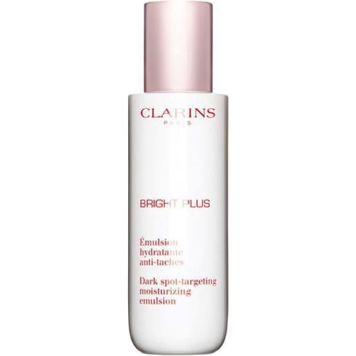 Clarins emulsion bright plus 75 ml emulsione ultra-leggera, uniforma l'incarnato, esalta la luminosità - riduce visibilmente l'aspetto delle macchie brune
