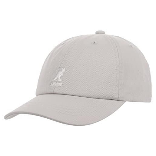 Kangol cappellino washed dad hat baseball cap taglia unica - grigio chiaro, 54-59