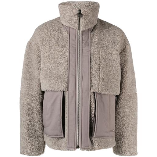 Wooyoungmi giacca in felpa con inserti - grigio