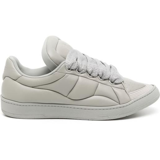 Lanvin sneakers curb xl in pelle - grigio