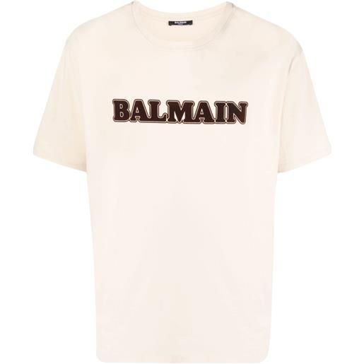 Balmain t-shirt con logo - toni neutri