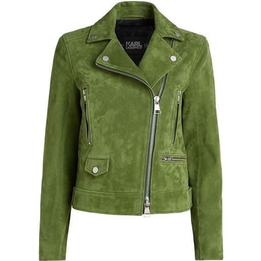 Karl Lagerfeld giacca biker - verde