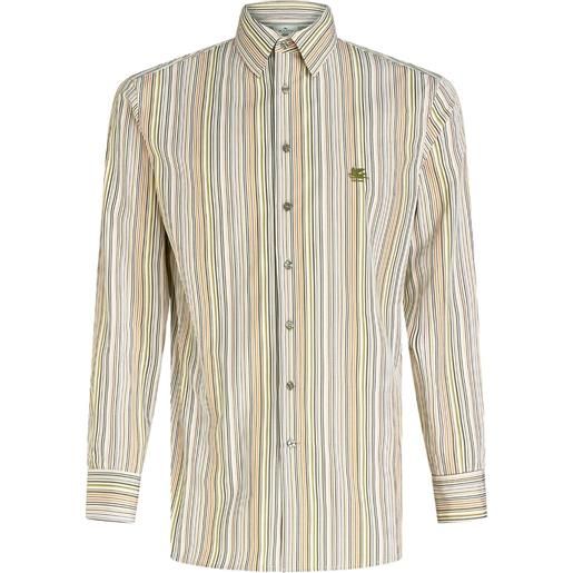 ETRO stripe-pattern cotton shirt - toni neutri