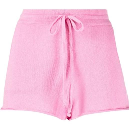 Teddy Cashmere shorts portofino con coulisse - rosa