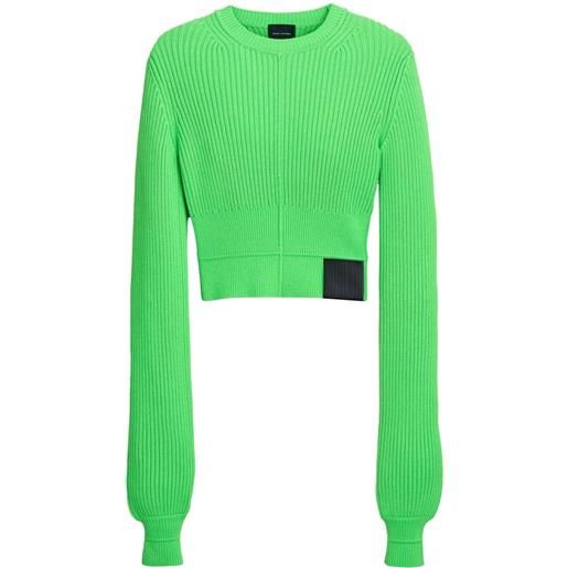 Marc Jacobs maglione girocollo con applicazione - verde