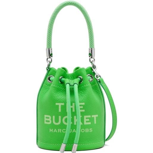 Marc Jacobs borsa mini the leather bucket - verde
