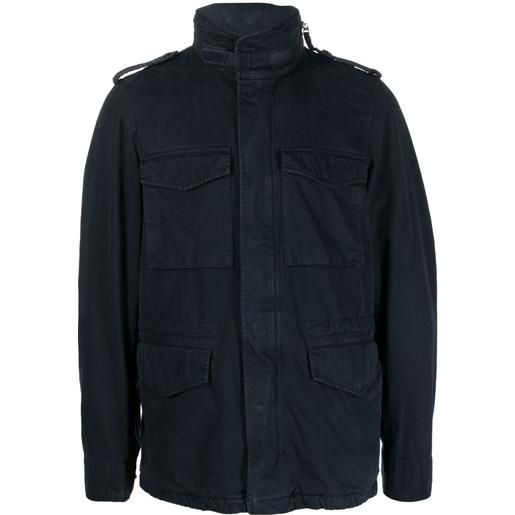 ASPESI giacca-camicia con tasche - blu
