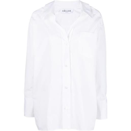 Câllas Milano camicia oversize petra - bianco